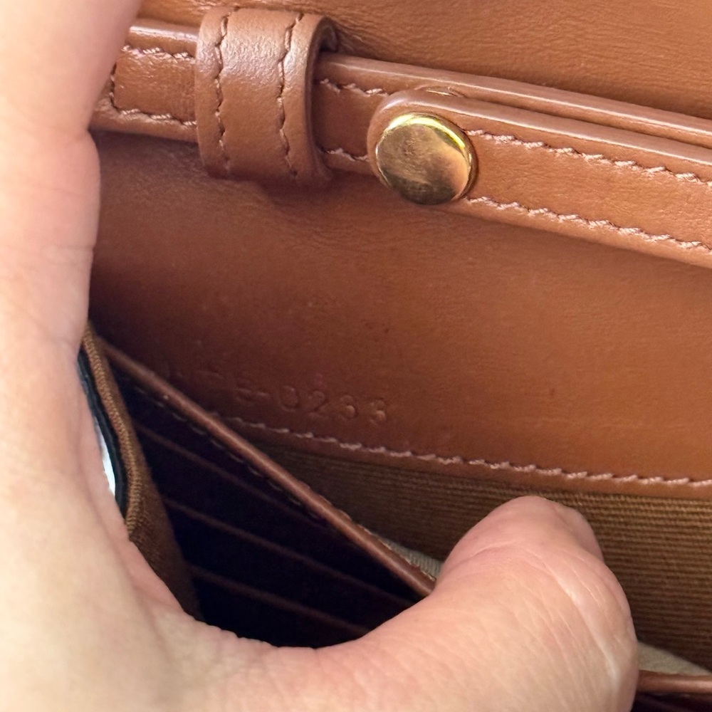 WALLET ON CHAIN MARGO IN TRIOMPHE CANVAS AND CALFSKIN AUTHENTIC - Picture 10 of 13
